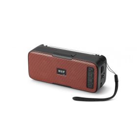 Solar Charge Energy Outdoor Light Portable Bluetooth Speaker HFU43 For Phone, Device, Music, USB (Color: Red)