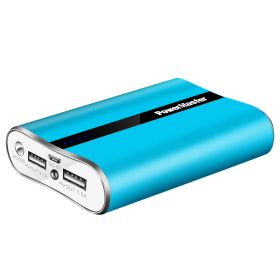 12000mAh Portable Charger with Dual USB Ports 3.1A Output Power Bank Ultra-Compact External Battery Pack (Color: Blue)