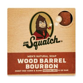 Dr. Squatch - Natural Bar Soap, Wood Barrell Bourbon, 5 oz (Brand: Dr. Squatch Soap Co.)