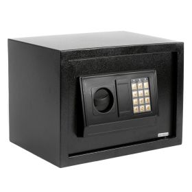 E25EA Small Size Electronic Digital Steel Safe Strongbox Black safes for Home safes Small Safe Money Safe Sentry Safe, Lock Boxes, Money Box, Safety B (Color: Black)