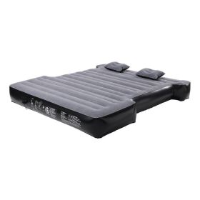 Inflatable Air Mattress Camping Bed for 5.5-5.8 ft Full Size Short Truck Beds (Color: Gray & Black, Type: Air Mattress)