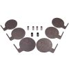 6pcs Target Dualing Tree AR500 steel plates 6" x 3/8" Pads Shooting Tree