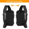 Men's Sling Backpack Waterproof Anti-theft Shoulder Crossbody Chest Bag Messenger Sling Bag Daypack with USB Charging Port