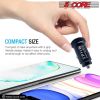 5 Core Car Charger Cigarette Lighter USB Charger Aluminum Alloy Dual USB w LED Fast Charging Power Adapter for iPhone iPad Samsung Galaxy -CDKC13 2Pcs