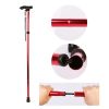 Walking Cane Aluminum Alloy Walking Stick Adjustable Folding Travel Hiking Stick