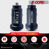 5 Core Car Charger Cigarette Lighter USB Charger Aluminum Alloy Dual USB w LED Fast Charging Power Adapter for iPhone iPad Samsung Galaxy -CDKC13 2Pcs