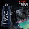 5 Core Car Charger Cigarette Lighter USB Charger Aluminum Alloy Dual USB w LED Fast Charging Power Adapter for iPhone iPad Samsung Galaxy -CDKC13 2Pcs