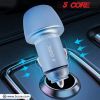 5 Core USB Car Charger Cigarette Lighter Adapter 1 USB 1 Type C Port QC 3.0 36W Fast Charging - CDKC12 1Pc