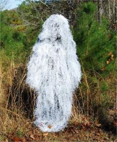 Ghillie Poncho - Synthetic Ultra light (Color: Winter White)