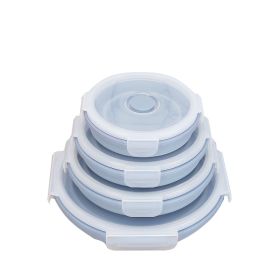 Silicone Collapsible Containers (Blue) (Capacity: All 4)