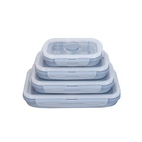 Silicone Collapsible Containers (Blue1) (Capacity: All 4)