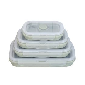 Silicone Collapsible Containers (Green1) (Capacity: All 4)