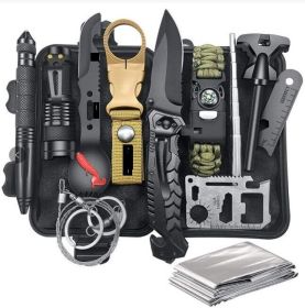 14in1 Outdoor Emergency Survival Gear Kit (Option: 14in1)