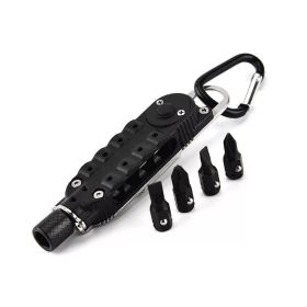 Portable Multifunctional Combination Survival Tools (Color: Black, Type: Survival Tools)