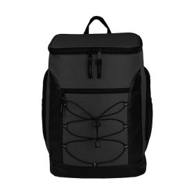 Backpack Cooler Thermo Bag Lunch Bento Ice Pack Outdoor Picnic (Color: Black, Type: Picnic Backpack)