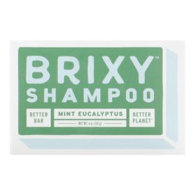 Brixy - Shampoo Bar Mint Euclypt - 1 Each -4 Oz (Default: Default)