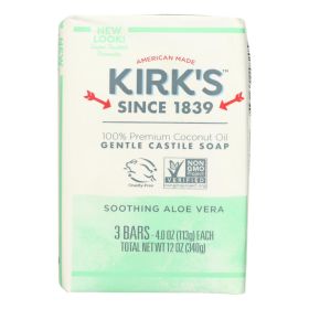 Kirks Natural Bar Soap - Coco Castile - Aloe Vera - 3 Pack - 3/4 Oz - 1 Each (Default: Default)