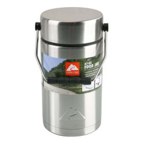 Ozark Trail 47oz Vacuum-sealed Stainless Steel Food Jar With 2 Pla (Brand: Ozark Trail)