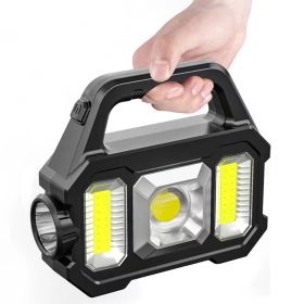 2N1 Solar COB Work Light (Color: Black)