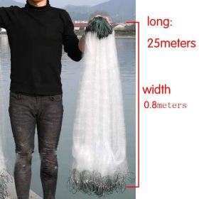 25m x 0.8m Fish Sticky Net 3 LayersFishing Net (Size: long 25 m x high 0.8 m)