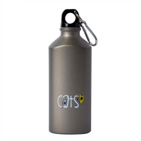 Biggdesign Cats Aluminum Water Bottle, 600 ml (Color: KOYU GRƒ∞)