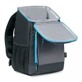 MaxCold Evergreen Top Grip 9qt Backpack Cooler - Black (Color: Black)