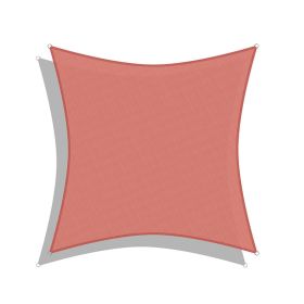 16'x16' Square Sun Shade Sail (Color: Red, Size: 16ft x 16ft)