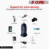 5 Core USB Car Charger Cigarette Lighter Dual USB Port Adapter 12/24 V Fast Charging - CDKC13 1Pc